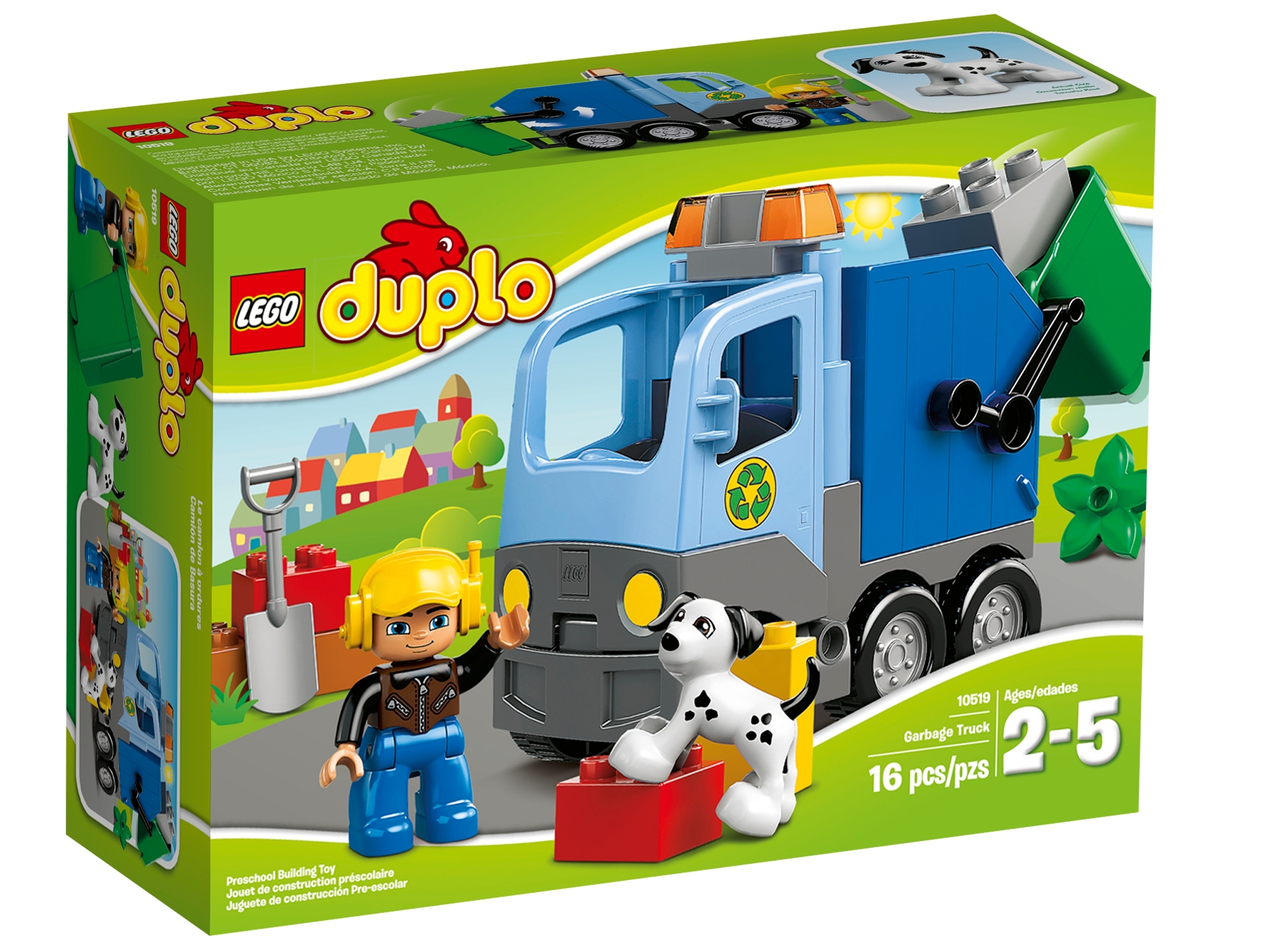 The 10519 LEGO DUPLO garbage truck is part of the list of all LEGO garbage and recycling truck sets ever released.