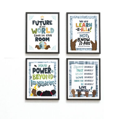 Bundle "Power Prints" Digital Artworks, Instant Download