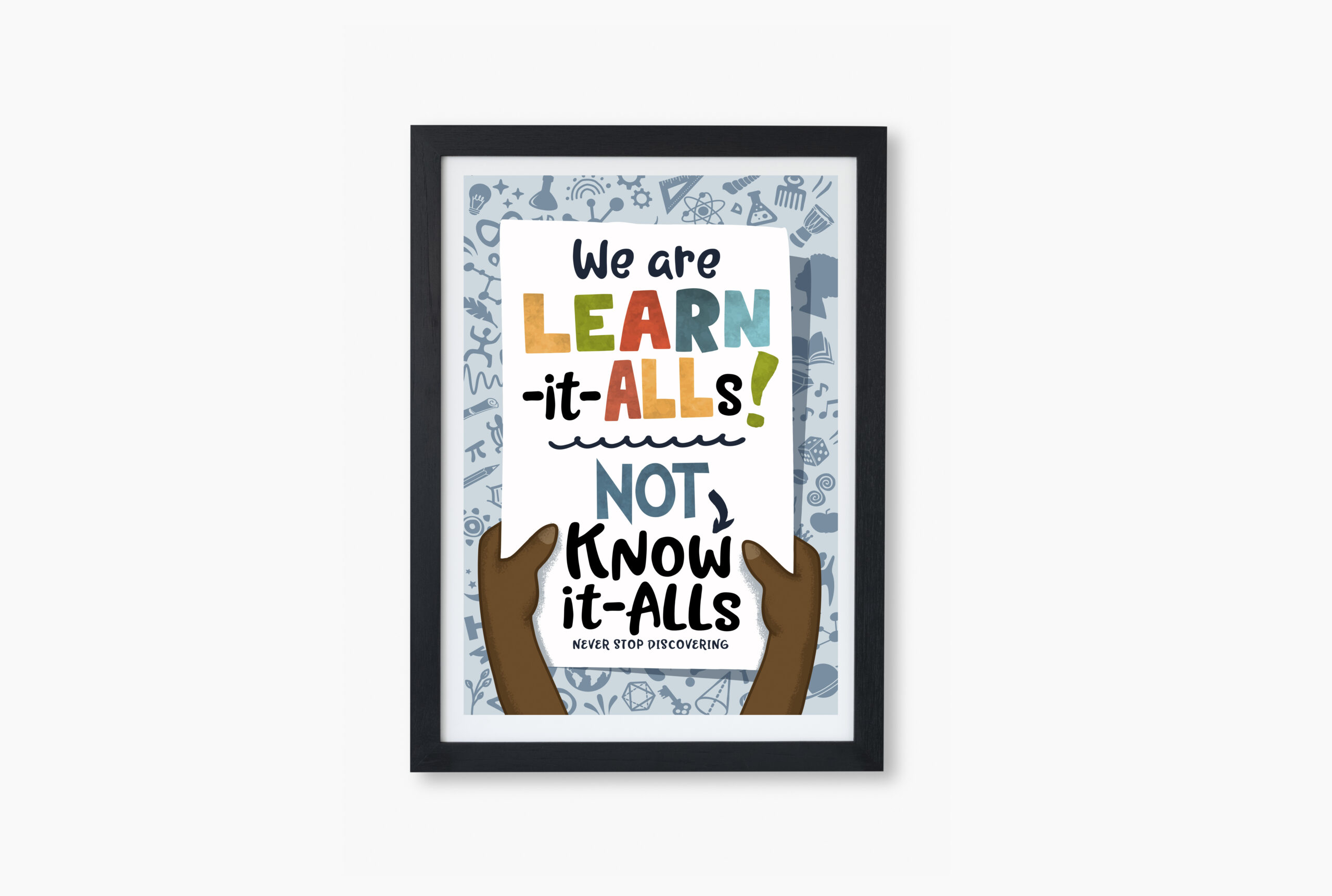 "We Are Learn-it-alls" Digital Artwork, Instant Download
