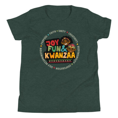 Kwanzaa Kids T-shirt Unisex "Joy, Fun & Kwanzaa"
